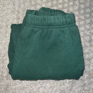 Dark Green Cotton:On Jogger Sweatpants
